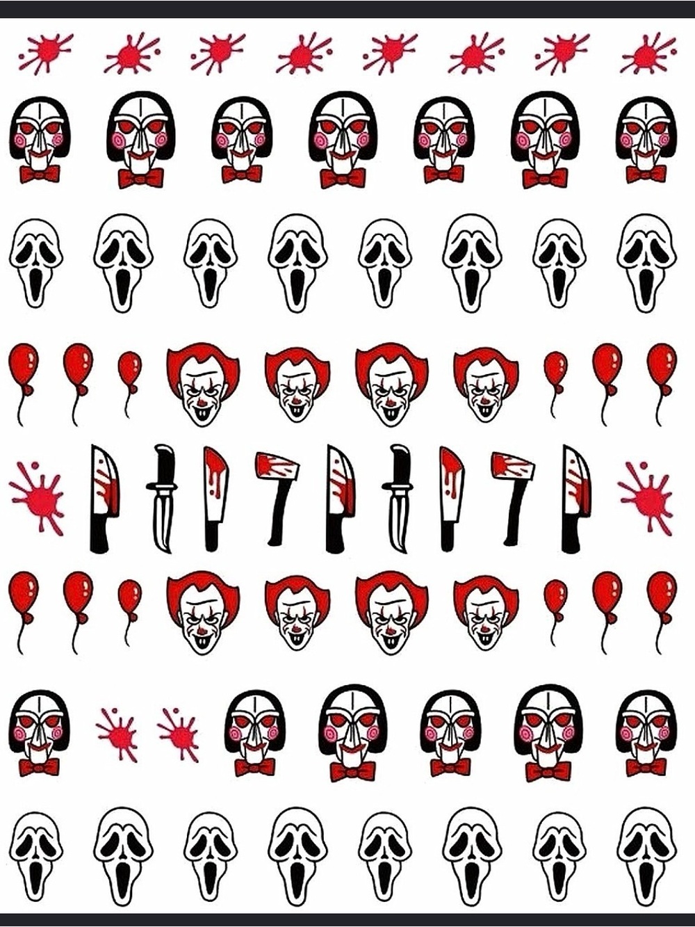 $2 Halloween Horror nail stickers $2 WITH ANY $10 ORDER OR MORE